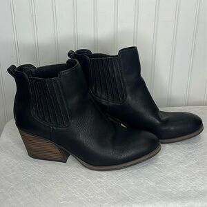 Kork-Ease Black Ankle Boots